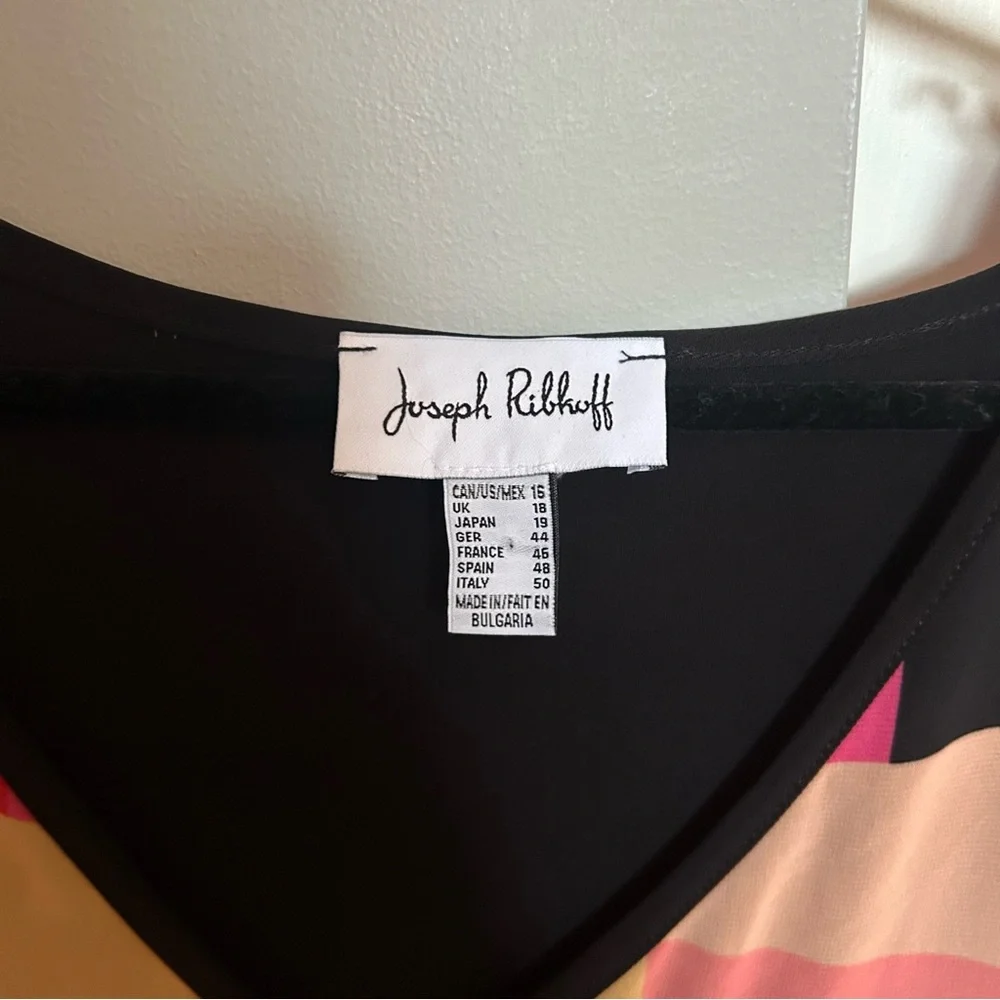 Joseph Ribkoff Multicolor Geometric Dress - Picture 5 of 8